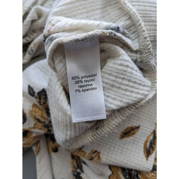 Maurices Blouse womens 2 White Yellow career causual brunch date workwear - Picture 9 of 12